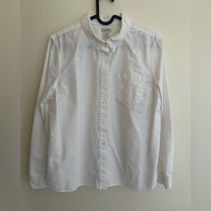 L.L. Bean Crisp White Button-Up